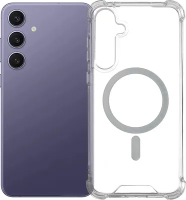 Produktbild von MagSafe Hülle für Samsung Galaxy S25/S24 - Phonesta Shockproof MagSafe Back Cover - Transparent