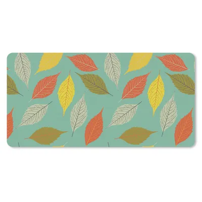 Produktbild von MuchoWow® Mauspad Mousepad Blätter - Herbst - Vintage - Pastell - Muster 60x30 cm - Mousepads - Maus Mat - Pad - Mausunterlage - Nachhaltig