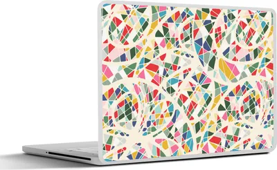 Produktbild von MuchoWow® Laptop Aufkleber Sticker Cover Mosaik - Abstrakt - Muster 25x18 cm - Laptop-Deko