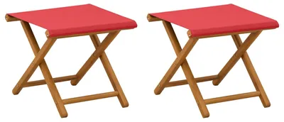Produktbild von vidaXL Liegestuhl 2 pcs Massives Eukalyptus Holz Rot
