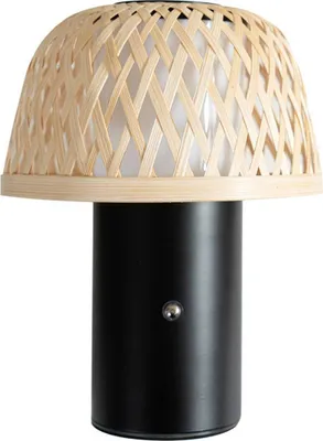 Produktbild von Lindby LED-Akku-Tischleuchte Nifelia, Bambus, CCT, dimmbar