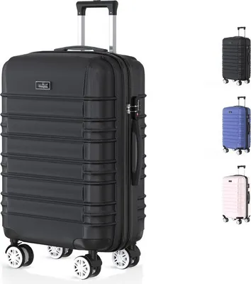 Immagine prodotto di Voyagoux® AVALON - Valigia da viaggio grande - 113L - Valigia - Valigia da viaggio con ruote - Nero - Chiusura TSA