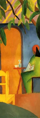 Obrázok produktu pre August Macke art print obrázok - Turecká kaviareň II, 1914 (91 x 30 cm)