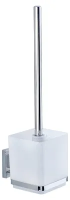 Immagine prodotto di WENKO set da toilette QUADRO portascopino in acciaio inox bagno senza foratura