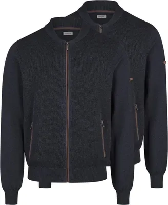 Produktbild von Redmond 2er Pack Basic Strickjacke Bequeme Passform für hohen Tragekomfort, Durchgehender Reißverschluss für einfache Handhabung, Vielseitig kombinierbar für jeden Anlass