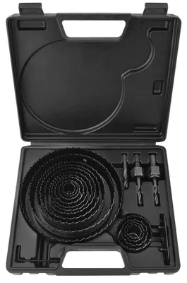 Immagine prodotto di Set di seghe a tazza da 21 pezzi, diametro 19-152 mm, con punta centrale per legno, metallo e plastica