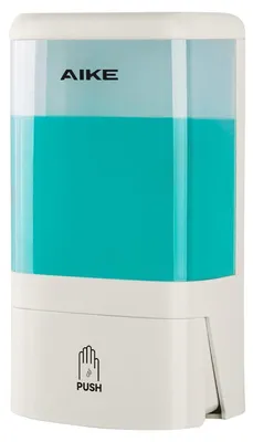 Immagine prodotto di Distributore di sapone liquido da 1200 ml, montaggio a parete, pompa manuale con serratura, trasparente, bianco