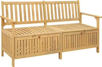 Obrázek produktu pro Úložná lavice s úložištěm 148 x 63 x 84 cm Masivní akácie