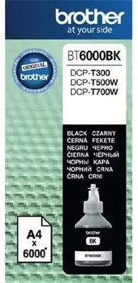 Zdjęcie produktu dla Brother BT6000BK, czarny, atrament pigmentowy, 1 sztuka, 6000 stron