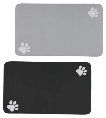 Productafbeelding van Elzusha - Antislip Voederbakmat voor Honden en Katten, Set van 2