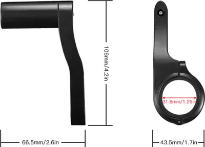 Zdjęcie produktu dla Przedłużenie kierownicy roweru, Przedłużenie kierownicy roweru, Przedłużenie kierownicy roweru, Wspornik przedłużenia kierownicy roweru, Elektryczne akcesoria rowerowe do roweru Światło LED, GPS, Prędkościomierz