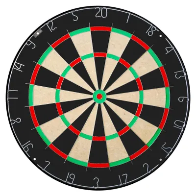 Produktbild von Karella Dartscheibe BullOut, Profi Turnier Dartboard ⌀ 45 cm, klammerfrei und ultradünne Verdrahtung, hochwertiges Sisal, drehbarer Zahlenring