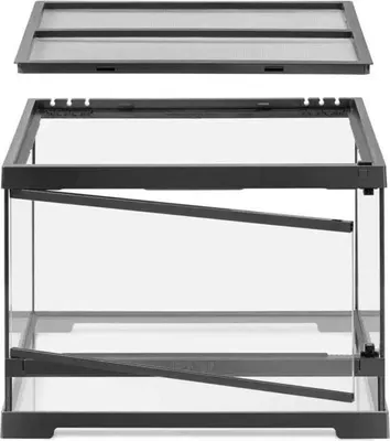 Produktbild von Exo Terra Pro Terrarium S Low Terrarium 45x45x30cm Silber 45x45x30 cm Silber 45x45x30 cm