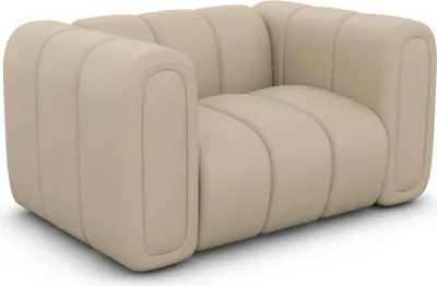 Produktbild von Kunstleder Sessel Amoria Beige