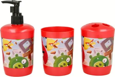 Zdjęcie produktu dla Angry Birds - Zestaw łazienkowy