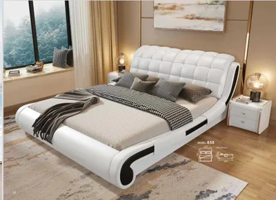 Obrázok produktu pre Doppelbett Bett Ehebett Design Polsterbett Designbett Leder Betten Einrichtung