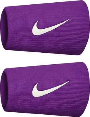 Image de Nike Accessories Premier Doublewide, lot de 2 bracelets de poignet, violet, taille unique
