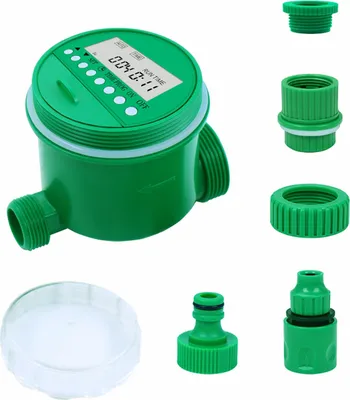 Obrázek produktu pro 16 programů nastavení časovače zavlažování LCD displej Automatické zavlažování květinových rostlin Zahradní elektromagnetický ovladač