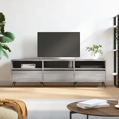 Produktbild von The Living Store TV-Schrank Grau Sonoma 150x30x44,5 cm Holzwerkstoff