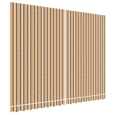 Image de vidaXL Toile de store Multicolore Rayé 4x3 m