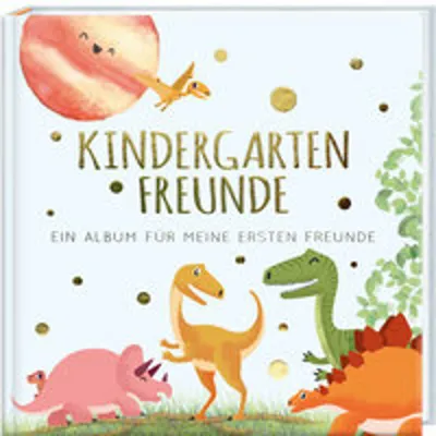 Produktbild von PAPERISH® Kindergartenfreunde – DINOS: ein Album für meine ersten Freunde (Freundebuch Kindergarten 3 Jahre)