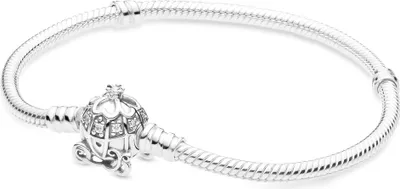 Produktbild von Pandora Disney Cinderella Kürbiskutschen-Verschluss Armband 599190C01 Damenarmband, Armbandumfang:16cm