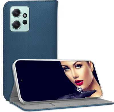 Produktbild von Bookstyle Schutzhülle Klapphülle Schutztasche Etui Cover für Xiaomi Redmi Note 12 4G (6.67'') - Blau