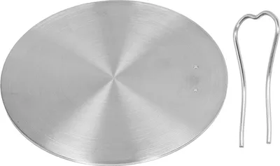 Produktbild von Wärmeverteilerplatte, Edelstahl, Induktions-Elektroherd-Adapter für die Küche zu Hause, 16#, 15,5 cm