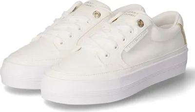 Obrázek produktu pro Tommy Hilfiger dámské nízké tenisky/šněrovací boty VULC beige textile velikost: 39