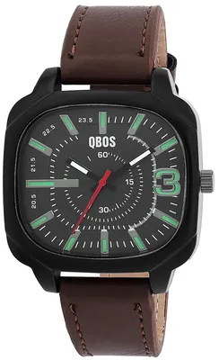 Immagine prodotto di Orologio da uomo con cinturino e cassa in materiale simile alla pelle, e vetro minerale