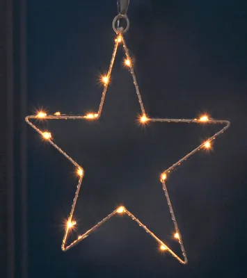 Produktbild von LED okenná silueta Hviezda - 30 x 28 cm - Vianočné stolové okno Deco osvetlené na batérie