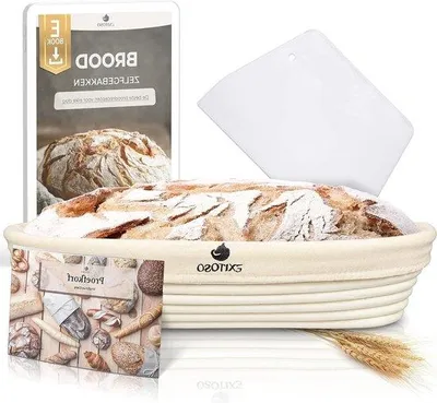 Produktbild von Rundes Backkörbchen 25cm, Backzubehör, Teigschärfer, Leinen, Brotbacken