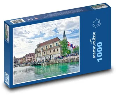 Zdjęcie produktu dla Puzzle 1000 Katedra w mieście Annecy - martinpuzzle
