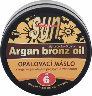 Obrázek produktu pro Sun opalovací přípravek na tělo Argan Bronz Oil Suntan Butter SPF6 200 - Vivaco