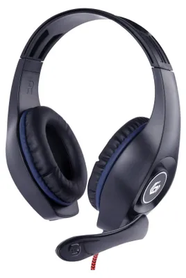 Zdjęcie produktu dla gembird Gaming-Headset Lautstärkereg, blau-schwarz, 3,5 mm