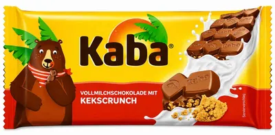 Produktbild von Kaba Vollmilchschokolade mit Kekscrunch 90g