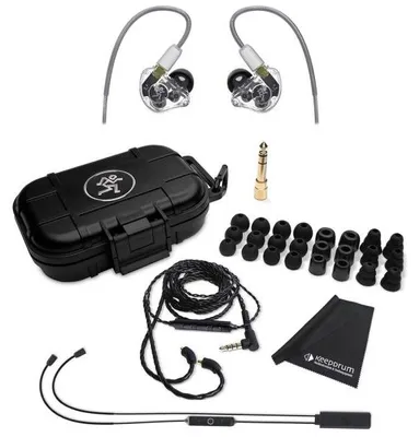 Produktbild von Mackie In-Ear Kopfhörer MP-320 mit Bluetooth-Adapter und Tuch