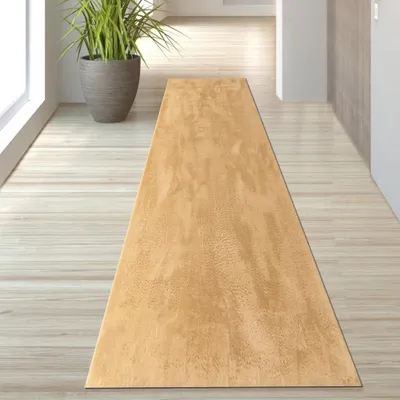Image de Tapis or doux facile d'entretien adapté aux robots aspirateurs pour les zones résidentielles Taille - 80 x 300 cm