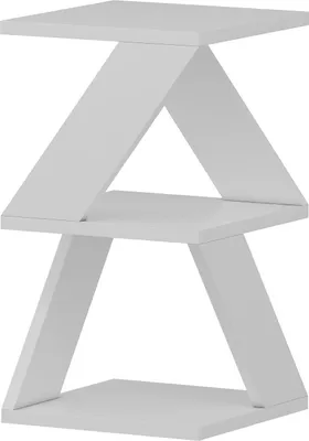 Immagine prodotto di Tavolino laterale in legno "Albeni" - 30 x 30 x 50 cm - Bianco