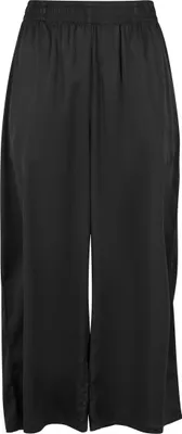 Produktbild von Urban Classics Stoffhose Damen Ladies Satin Wide Leg Culotte schwarz S