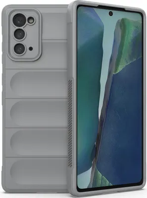 Produktbild von Galaxy Note 20 Hülle, Weich TPU Silikon Stossfest Anti-rutsch Schutzhülle für Samsung Galaxy Note 20 5G Grau