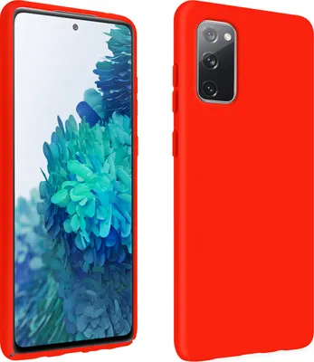 Produktbild von Avizar, Halbsteife Silikonhülle für Samsung Galaxy S20 FE, Rot
