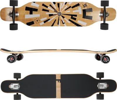 Produktbild von Design Muster Bambus / Ahornholz (Flex 3) FunTomia® Longboard - 2592
