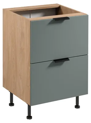 Produktbild von Unterschrank SALERNO – Breite 60 cm, Eiche/Grün