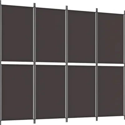 Obrázok produktu pre vidaXL 4 ks Paraván hnedý 200x220 cm Látka
