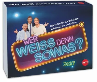 Produktbild von Heye Tagesabreißkalender 2027 Wer weiß denn sowas? 11x14cm