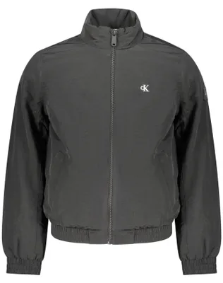 Image de Veste de sport pour hommes, noire, durable : déperlante et dotée d'une fermeture éclair