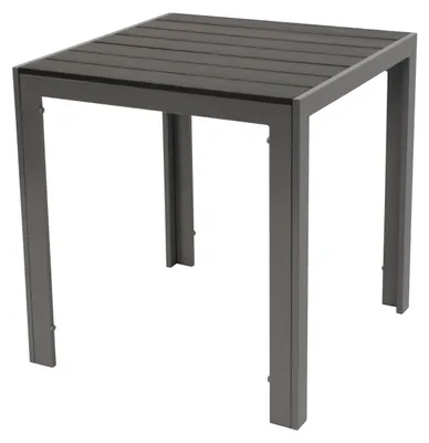 Produktbild von Gartentisch Bistrotisch Alu + Holzimitat 70x70cm