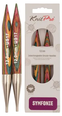 Obrázek produktu pro Dřevěné pletací jehlice KnitPro Symfonie 12 mm