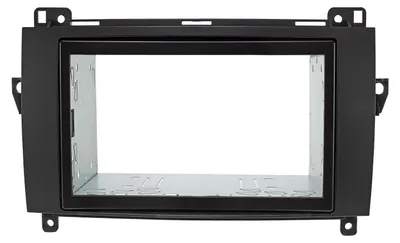 2 DIN Radioblende Set für Mercedes & VW, schwarz